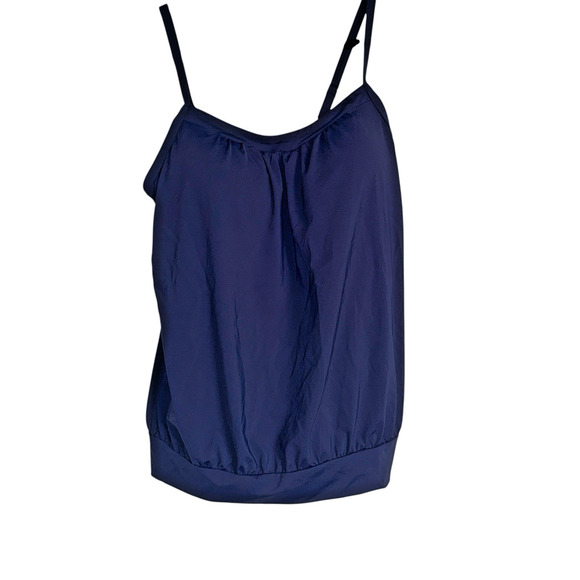 Lands End Sz 10 Blosun Tankini Top Slimming Beach Pool Modest Preppy - Picture 4 of 10